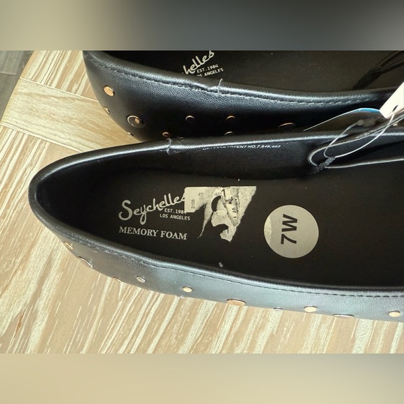 Seychelles|Anthropologie Black studded embellished round toe flats,boho NWT•••7W - Picture 11 of 12